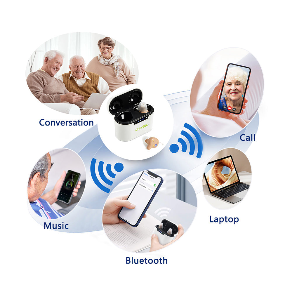 Bluetooth Hearing Aids OTC K23 - AUDILIFE
