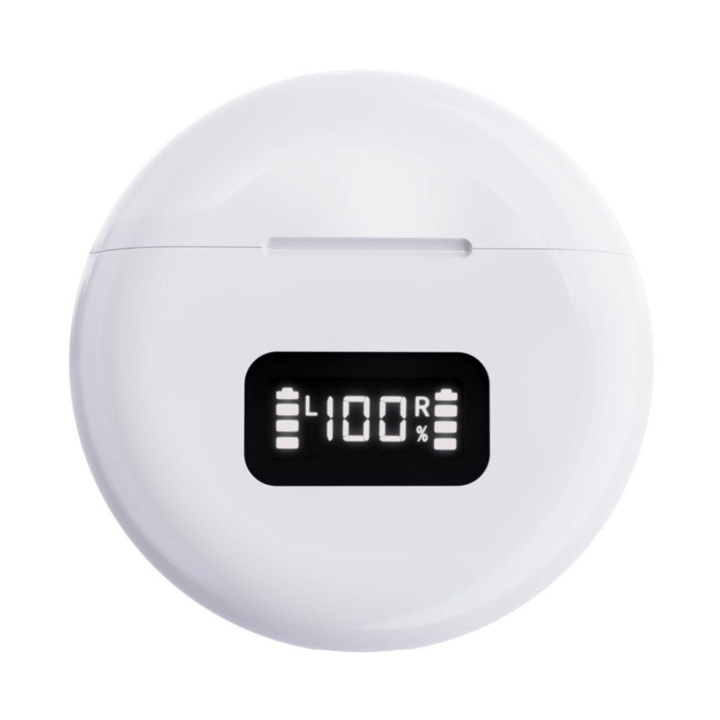 White CIC Rechargeable Hearing Aid