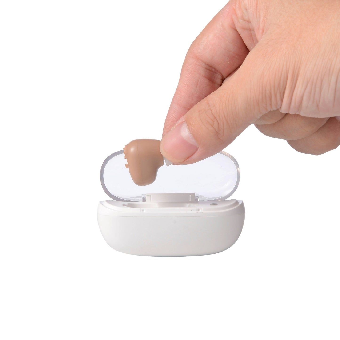 Rechargeable Single In Ear Hearing Amplifier
