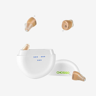 Rechargeable Mini CIC Hearing Aids Invisible Discreet - AUDILIFE