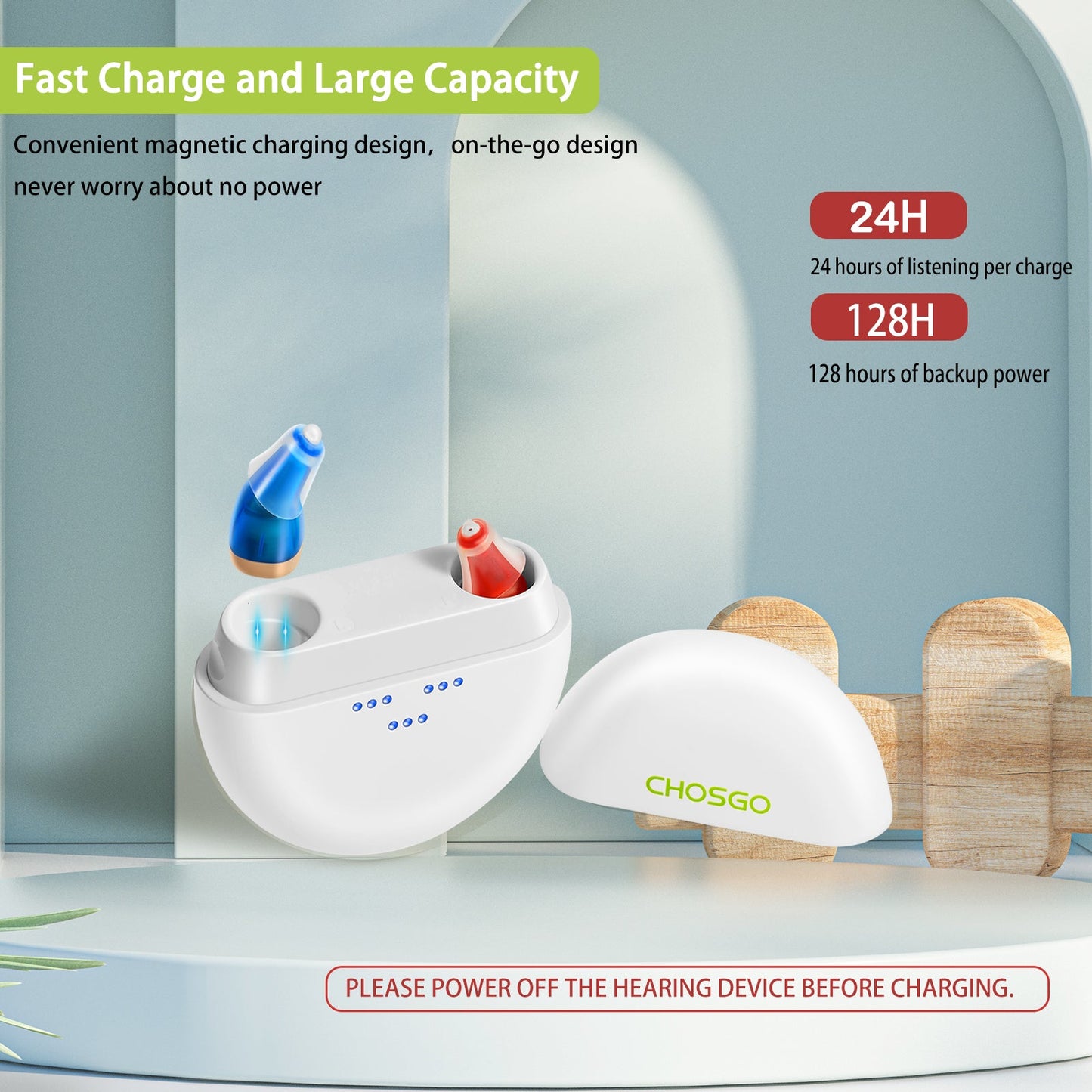 Rechargeable Mini CIC Hearing Aids Invisible Discreet - AUDILIFE