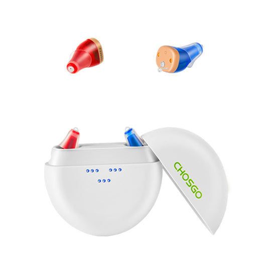 Rechargeable Mini CIC Hearing Aids Invisible Discreet - AUDILIFE